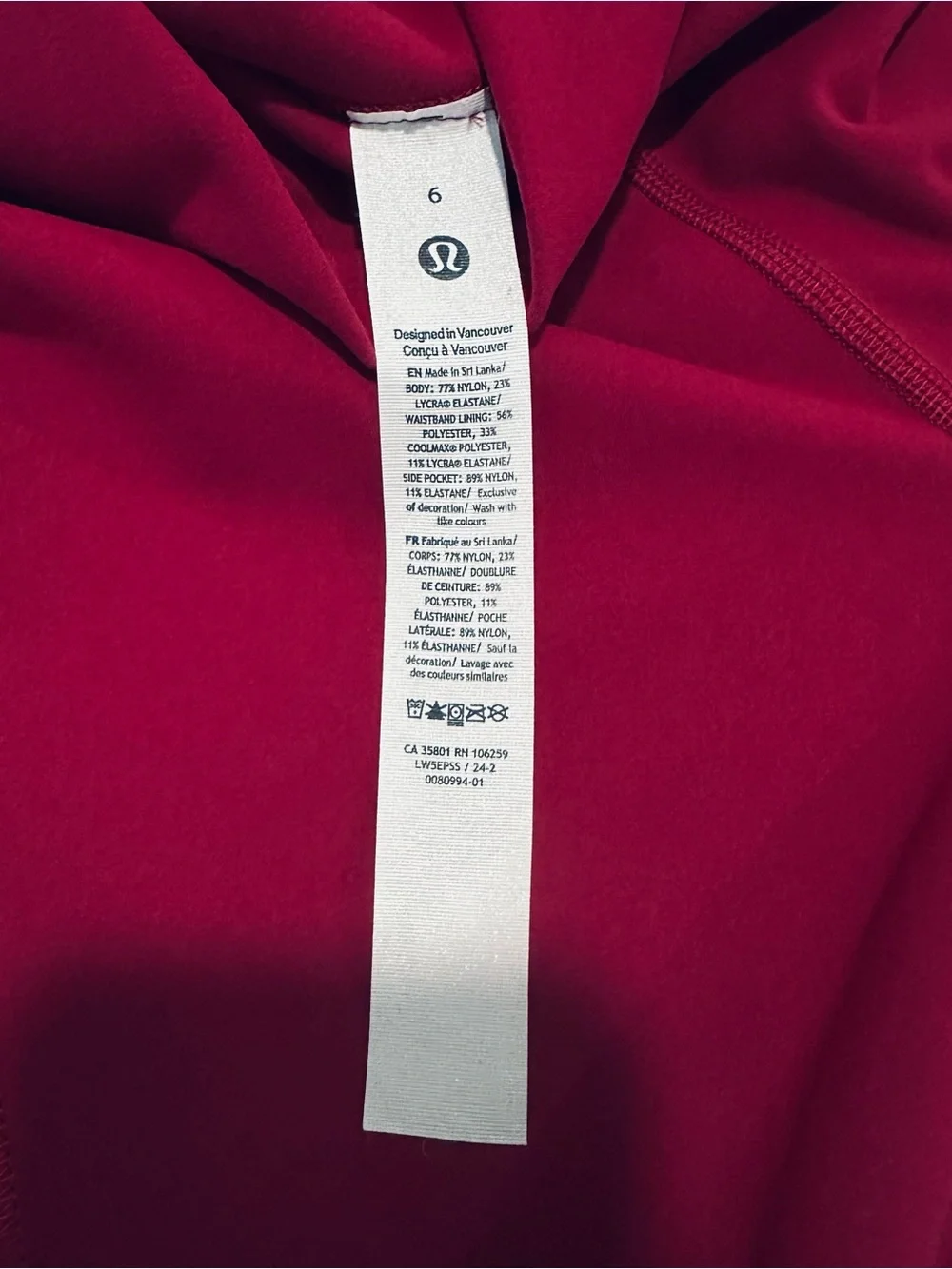 lululemon athletica new tags